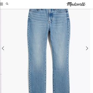 Madewell perfect vintage curvy jeans banner wash